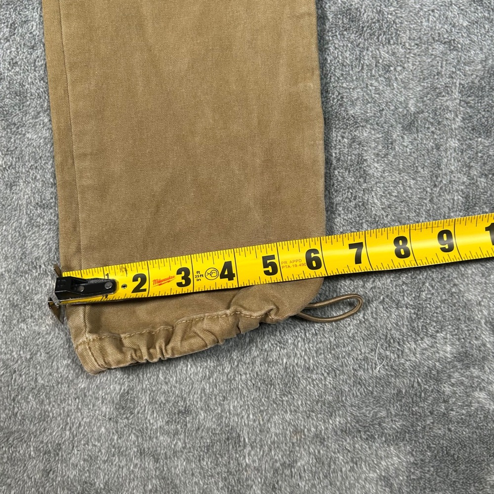 PacSun Slim Cargo Pants Mens Small Dark Tan Brown Elastic Waist - Picture 13 of 13